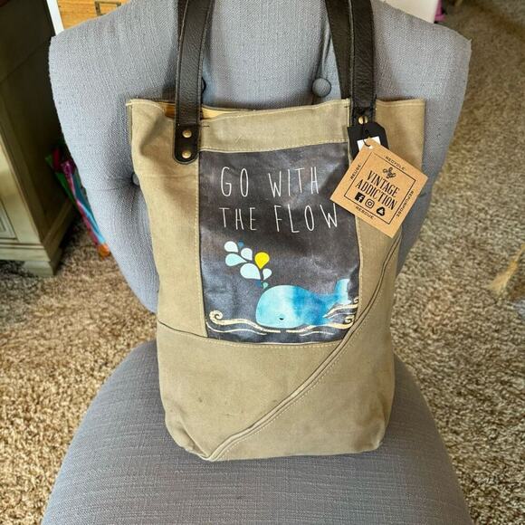 Canvas Tote Bag Travel Bag FAST SHIP NeW - Picture 1 of 8
